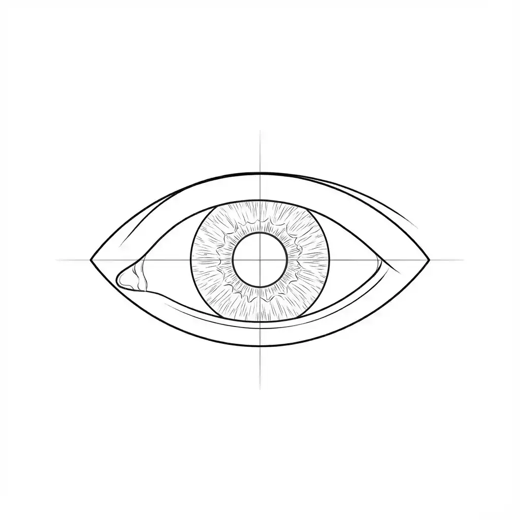 jak narysować Oko