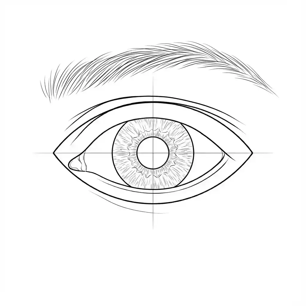 jak narysować Oko