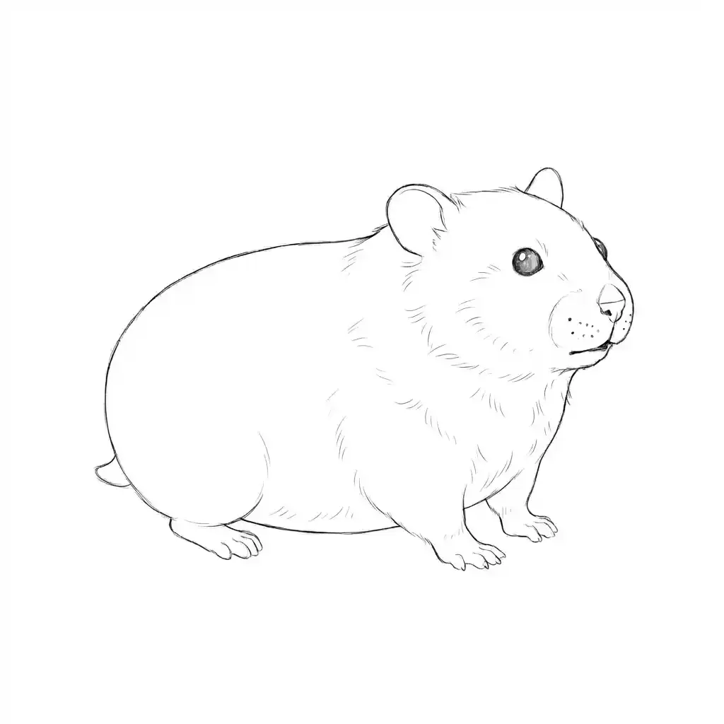 jak narysować chomika