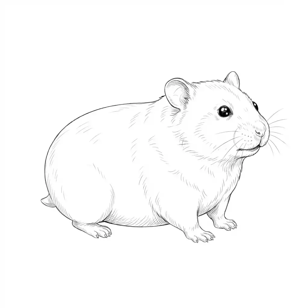 jak narysować chomika