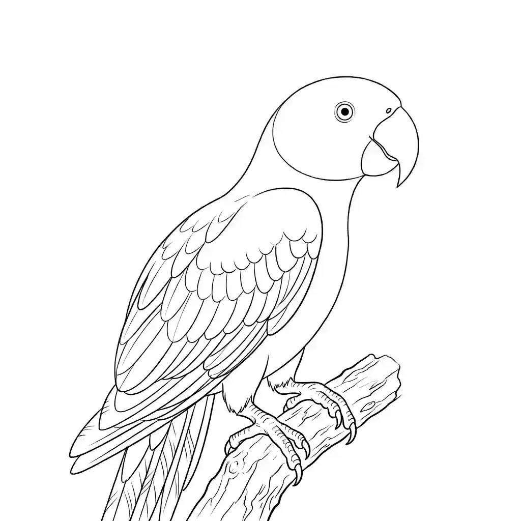 jak narysować papugę