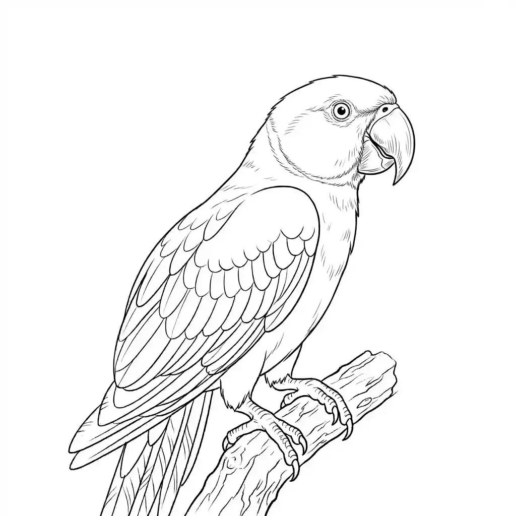 jak narysować papugę