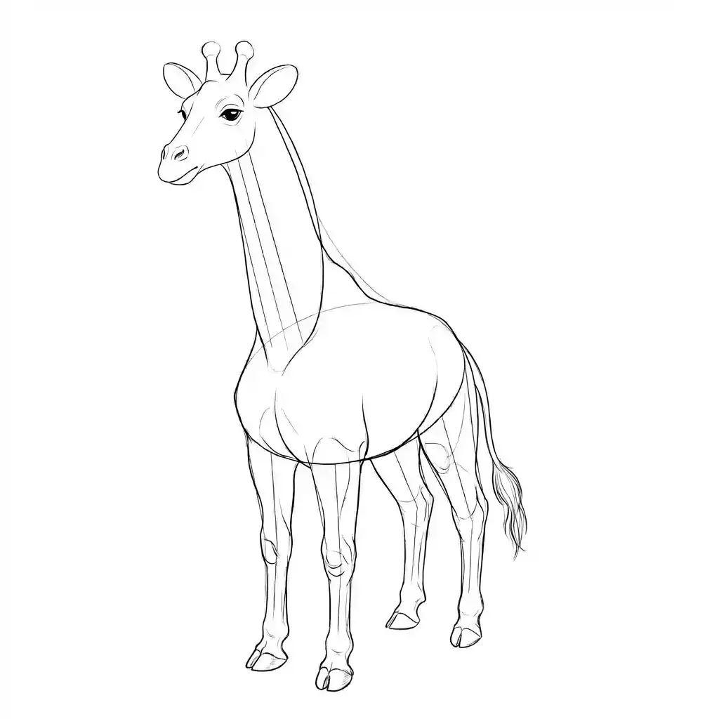 jak narysować żyrafę